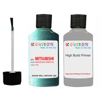 Mitsubishi Grandis Medium Blue Green Code F02 Touch Up Paint with anit rust primer undercoat