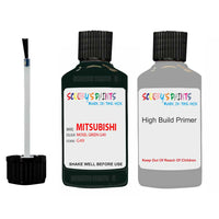 Mitsubishi Lancer Mosel Green Code G49 Touch Up Paint with anit rust primer undercoat