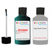 Mitsubishi Space Gear Med Green Code Gn V Touch Up Paint with anit rust primer undercoat
