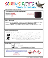 Mitsubishi Lancer Aruba Red Code Pmc Touch Up paint instructions for use how to paint car