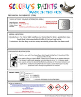 Mitsubishi Colt Ascot Silver Code H84 Touch Up paint instructions for use how to paint car