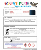 Mitsubishi L300 Balboa Blue Code Gx Touch Up paint instructions for use how to paint car