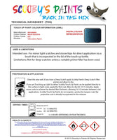 Mitsubishi Colt Baltic Blue Code B76 Touch Up paint instructions for use how to paint car