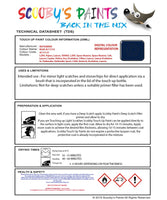 Mitsubishi L200 Blue Code Ac11133 Touch Up paint instructions for use how to paint car