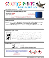 Mitsubishi Outlander Blue Code Fc Touch Up paint instructions for use how to paint car