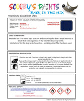 Mitsubishi L300 Borden Blue Code Jv Touch Up paint instructions for use how to paint car