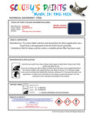 Mitsubishi Space Runner Borden Blue Code Jv Touch Up paint instructions for use how to paint car