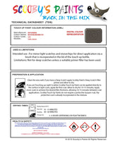 Mitsubishi Colt Boston Brown Code C91 Touch Up paint instructions for use how to paint car
