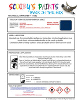 Mitsubishi Lancer Bright Blue Code Cmb17004 Touch Up paint instructions for use how to paint car