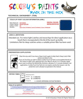 Mitsubishi Outlander Bright Blue Code Em Touch Up paint instructions for use how to paint car