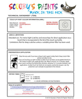 Mitsubishi L300 Calgary White Code W74 Touch Up paint instructions for use how to paint car