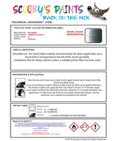 Mitsubishi Outlander Cheerfully Blue Code Jg Touch Up paint instructions for use how to paint car