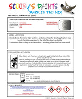 Mitsubishi L200 Chromatic Silver Code H82 Touch Up paint instructions for use how to paint car