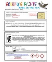 Mitsubishi Lancer Crescent Yellow Code Jh Touch Up paint instructions for use how to paint car