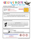 Mitsubishi Evolution Dandelion Yellow Code Cmy10001 Touch Up paint instructions for use how to paint car