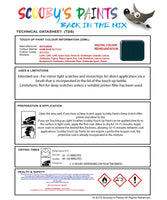 Mitsubishi L200 Dark Blue Code Ac11233 Touch Up paint instructions for use how to paint car