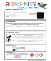 Mitsubishi Pajero Dark Purple Grey Code Cmv17001 Touch Up paint instructions for use how to paint car