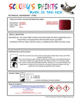 Mitsubishi Lancer Deep Red Code Sk Touch Up paint instructions for use how to paint car