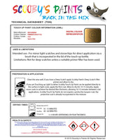 Mitsubishi Space Star Firenze Gold Code Y24 Touch Up paint instructions for use how to paint car