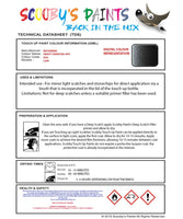 Mitsubishi L200 Gravy Charcoal Dk Grey Code H54 Touch Up paint instructions for use how to paint car