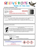 Mitsubishi Evolution Grey Code Cmh18036 Touch Up paint instructions for use how to paint car