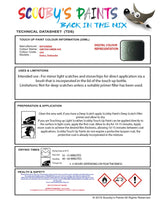 Mitsubishi Outlander Greyish Green Code G44 Touch Up paint instructions for use how to paint car