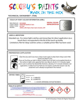 Mitsubishi L200 Hamilton Silver Code Ac11265 Touch Up paint instructions for use how to paint car