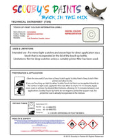 Mitsubishi Evolution Innsbruck White Code Bc Touch Up paint instructions for use how to paint car