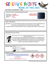 Mitsubishi Space Star Italian Fjord Blue Code D38 Touch Up paint instructions for use how to paint car