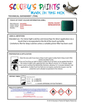 Mitsubishi Lancer Kilder Green Code Ml002 Touch Up paint instructions for use how to paint car