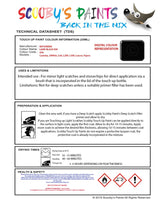 Mitsubishi L300 Lamp Black Code X94 Touch Up paint instructions for use how to paint car