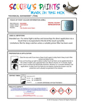 Mitsubishi Pajero Light Blue Code Ec Touch Up paint instructions for use how to paint car