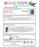 Mitsubishi Colt Light Blue Code Ec Touch Up paint instructions for use how to paint car