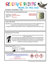 Mitsubishi Pajero Light Yellow Green Code Ef Touch Up paint instructions for use how to paint car