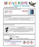 Mitsubishi Colt Lt Blue Code T84 Touch Up paint instructions for use how to paint car