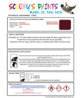 Mitsubishi L300 Pamir Dark Red Code Bs Touch Up paint instructions for use how to paint car