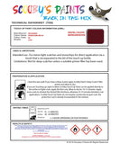Mitsubishi L300 Pamir Dark Red Code Bs Touch Up paint instructions for use how to paint car