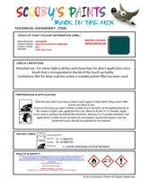 Mitsubishi L200 Peacock Acapulco Green Code B60 Touch Up paint instructions for use how to paint car