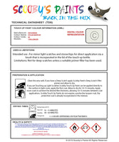 Mitsubishi L200 Fairy Alpine Polar White Code Bf Touch Up paint instructions for use how to paint car