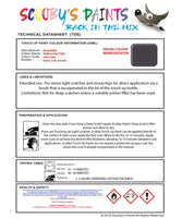 Mitsubishi Colt Purple Code Cmv17004 Touch Up paint instructions for use how to paint car