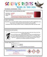 Mitsubishi L300 Ruhig Blue Code Al Touch Up paint instructions for use how to paint car