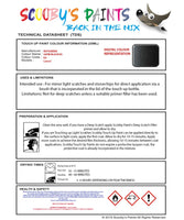Mitsubishi Lancer Satin Black Code Ea Touch Up paint instructions for use how to paint car