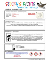 Mitsubishi Pajero Scotia White Code Ml004 Touch Up paint instructions for use how to paint car