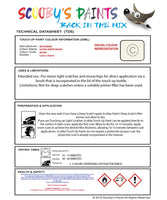 Mitsubishi Lancer Scotia White Code Ml004 Touch Up paint instructions for use how to paint car