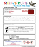 Mitsubishi Lancer Simply Red Code Ml013 Touch Up paint instructions for use how to paint car