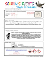 Mitsubishi Space Star St Moritz White Code W41 Touch Up paint instructions for use how to paint car