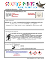 Mitsubishi Carisma St Moritz White Code W41 Touch Up paint instructions for use how to paint car