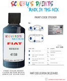 Paint For Fiat/Lancia 500 Mod Blue 500 Code 415B Car Touch Up Paint