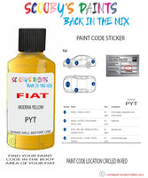 Paint For Fiat/Lancia 500 Modena Yellow Code Pyt Car Touch Up Paint