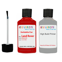 land rover defender monza red code ccz 590 touch up paint With anti rust primer undercoat
